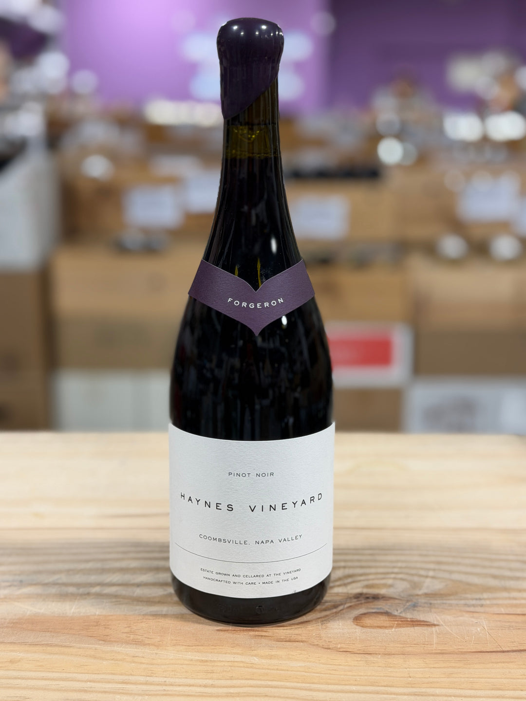 Haynes Vineyard Forgeron Pinot Noir Coombsville, Napa Valley, CA USA