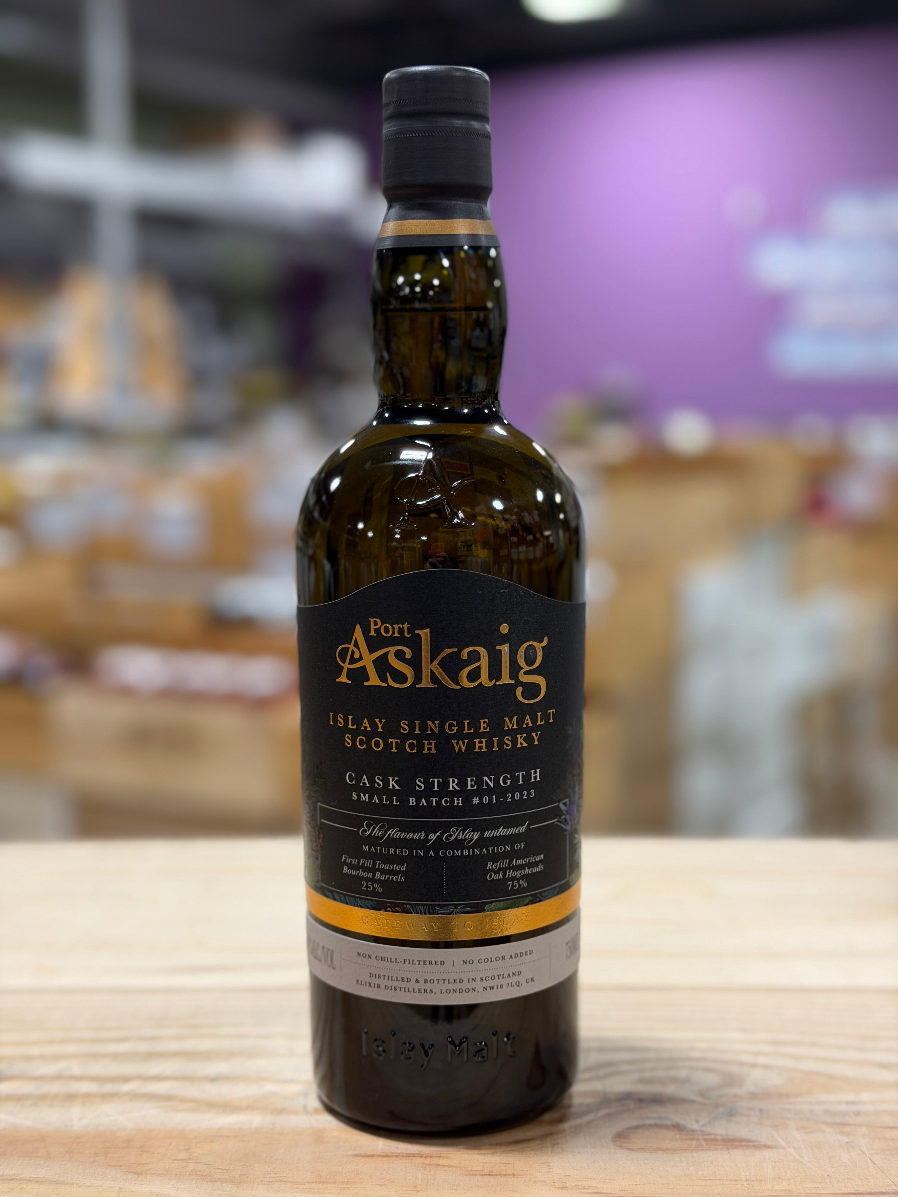 Port Askaig Islay Single Malt Cask Strength 118 Proof – Bin Ends