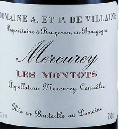 Domaine de Villaine Mercurey Les Montots Burgundy, France