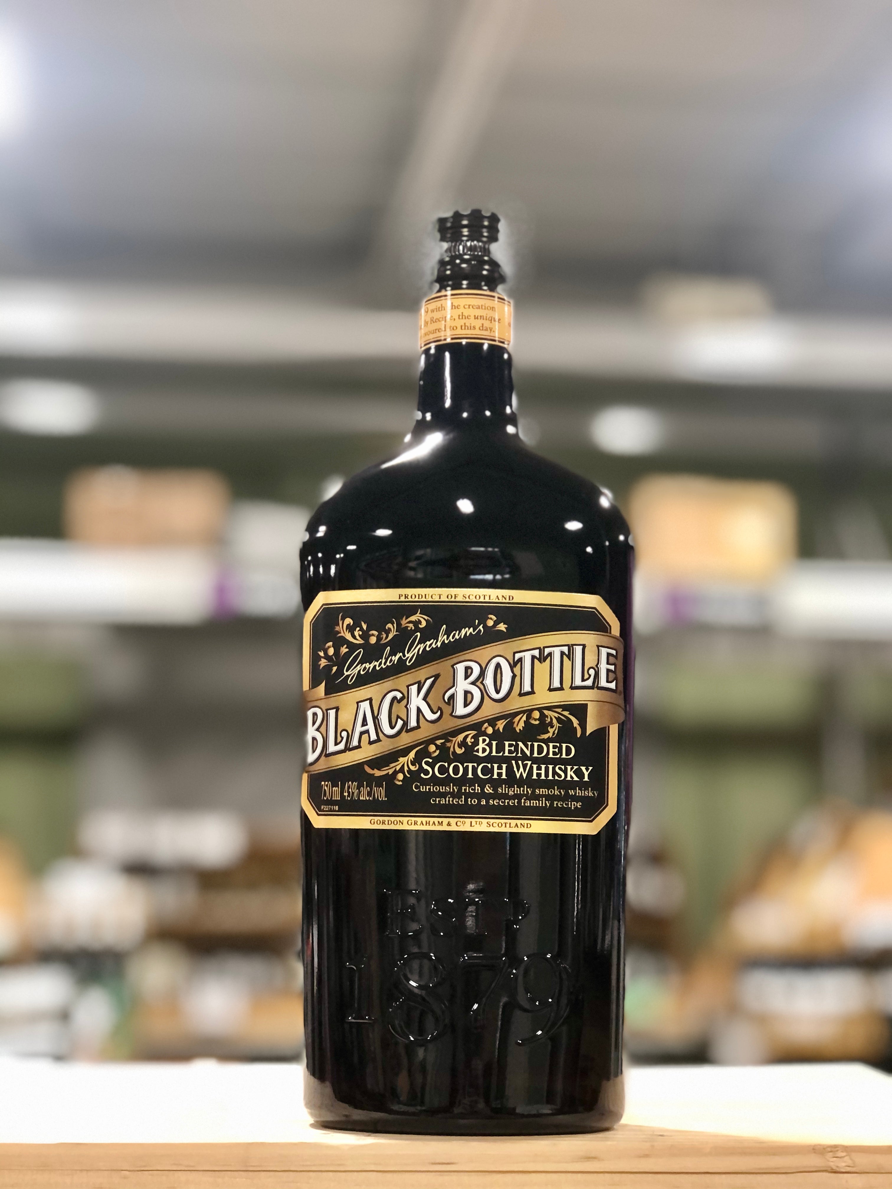 Gordon Graham's Black Bottle Blended Scotch Whisky – Scotland (80